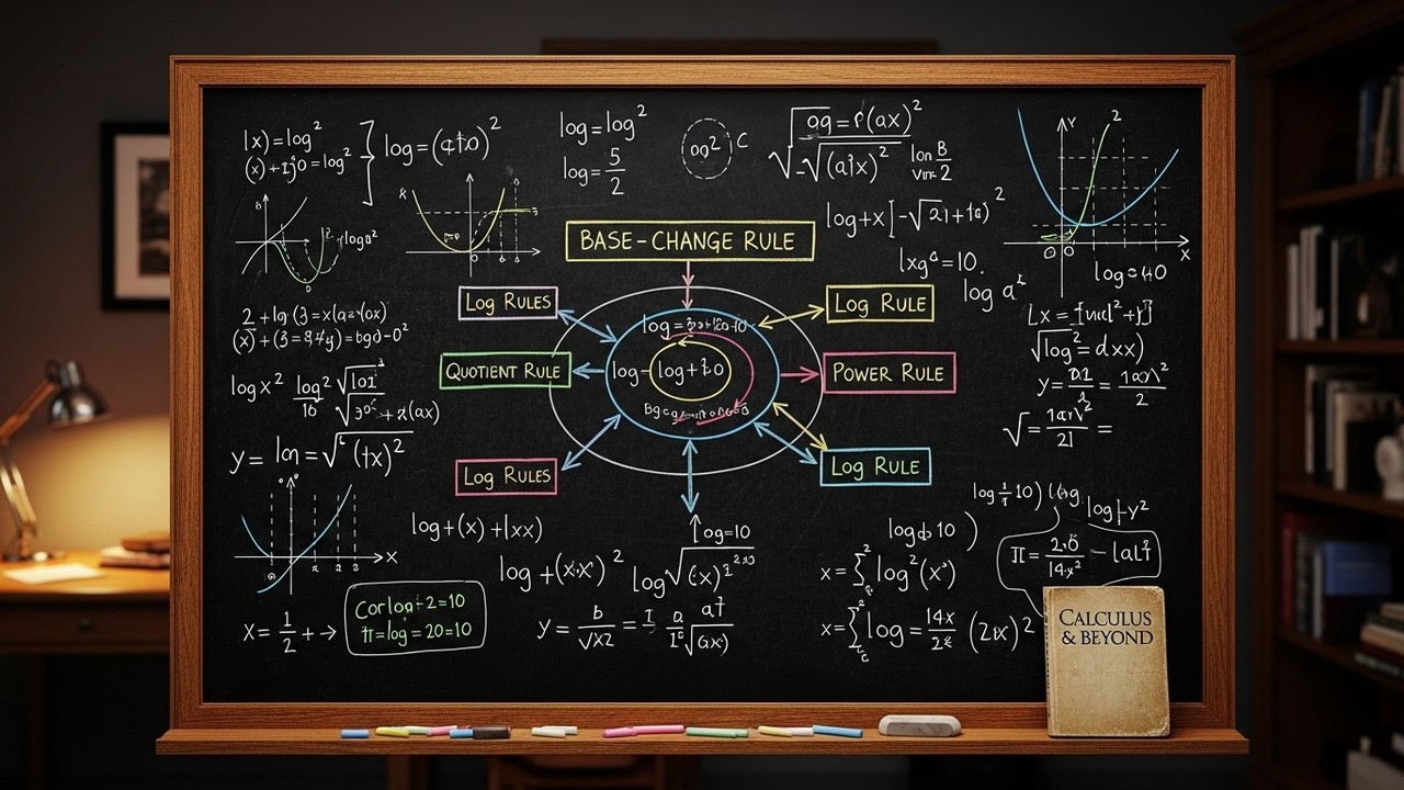 Logarithms rules and properties : Logarithms rules and properties Mastery : Master Logarithms rules and properties with clear foundations, base changes, and problem-solving strategies.