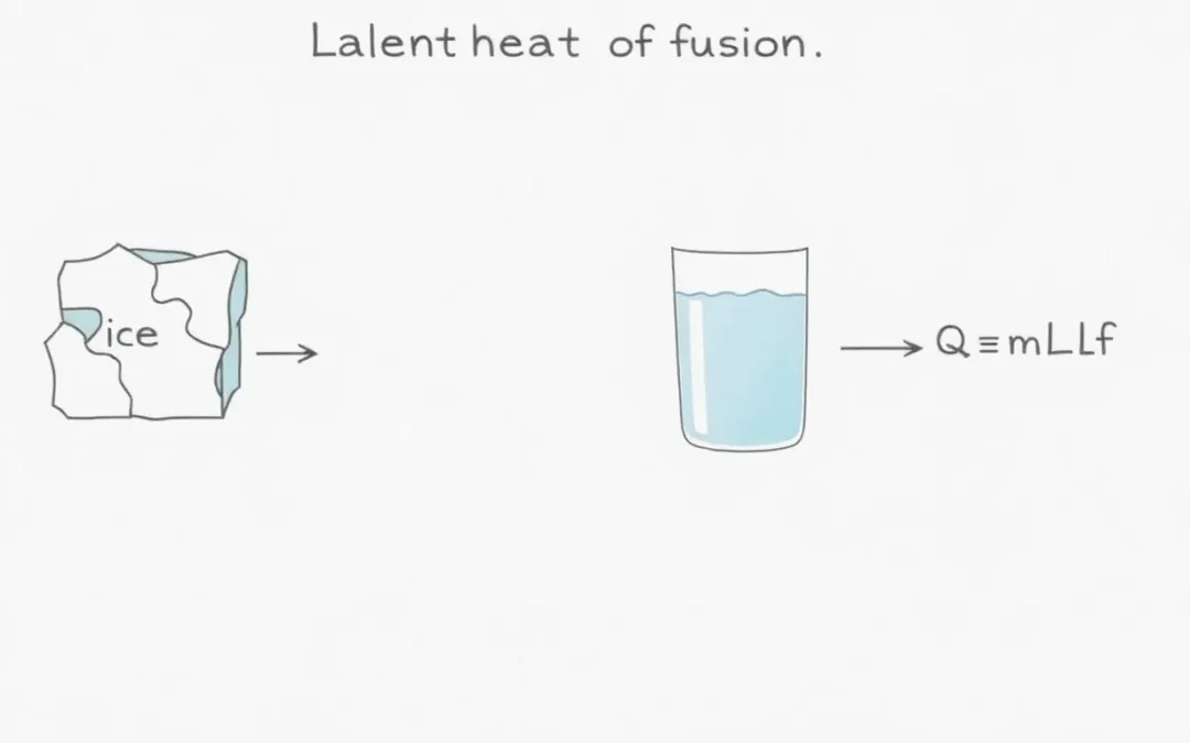Latent Heat Fusion Problem: quantifying energy for phase changes from solid to liquid