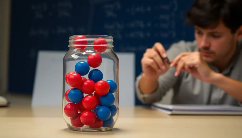 a-jar-with-red-and-blue-balls-with-a-person-calculating-probabilities-in-the-background-and-a-whiteb_f0cea330 general aptitude : Probability Aptitude Question : Practice probability questions for aptitude tests.