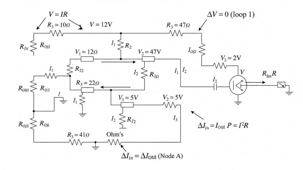 iit jee circuits : Current Electricity Numericals for IIT JEE : Problems on resistance, circuits, and current distribution.