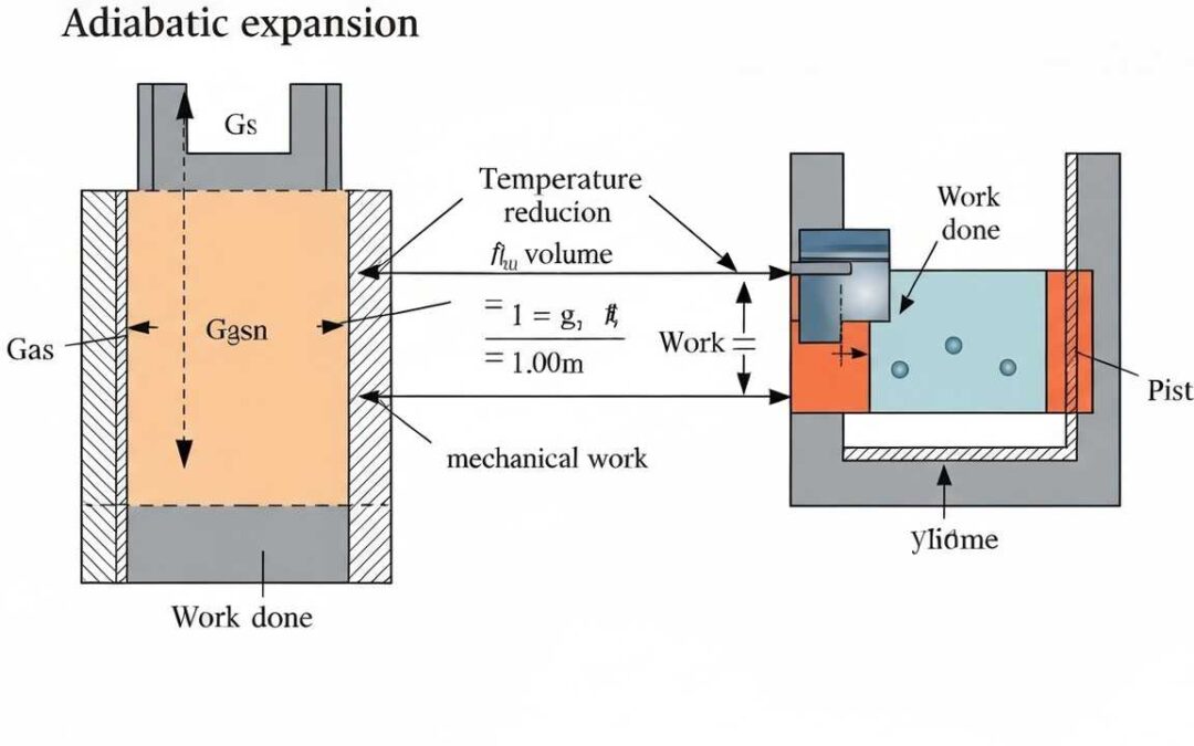 Adiabatic Expansion Work: Calculating Energy Changes without Heat Transfer