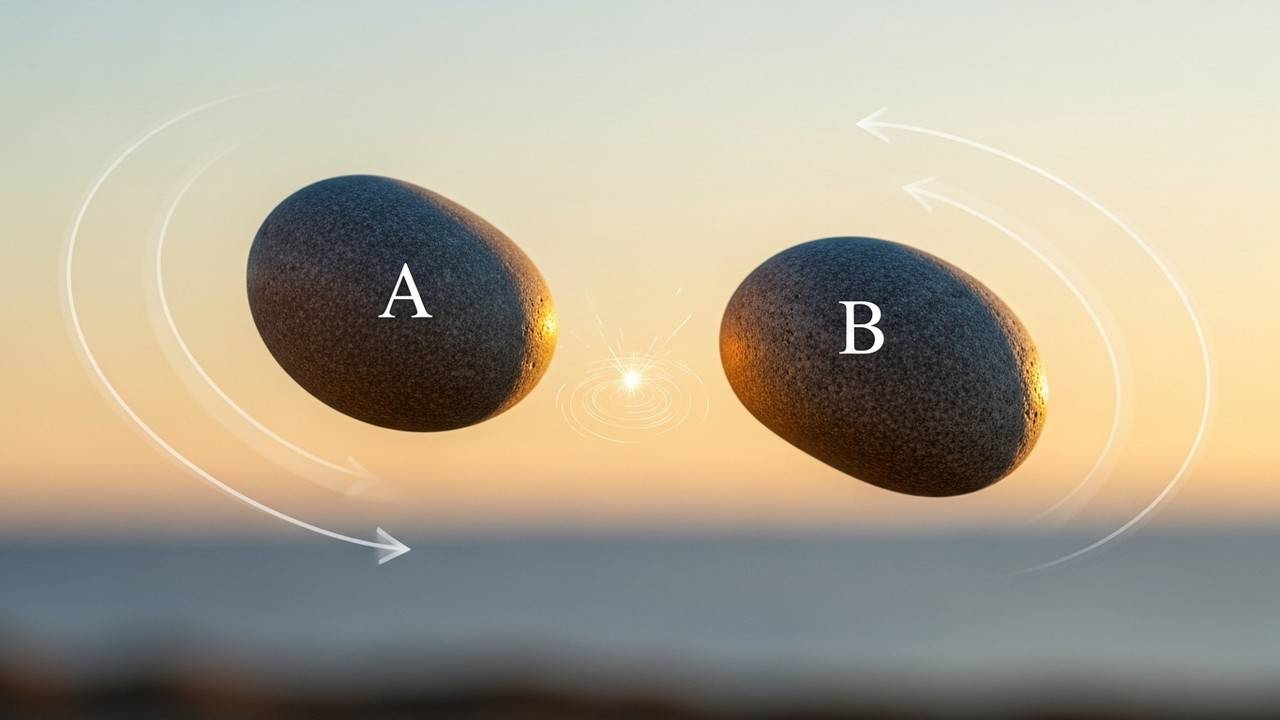 two-stones-mid-air-illustrating-trajecto-d9c29b21_cmpr match vertical heights : Solve delayed launch to match vertical heights for two rising stones : Write y(t) for both with different start times; solve equality.