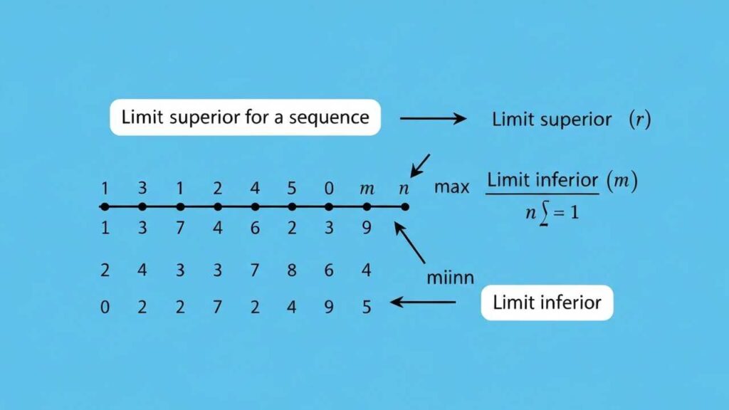 Limit Superior and Inferior : Limit Superior and Inferior: Definitions and Applications : Explore <strong>Limit Superior and Inferior</strong>. Discover definitions, applications, and properties of these essential tools in mathematical analysis. Learn about convergence and oscillatory behavior.