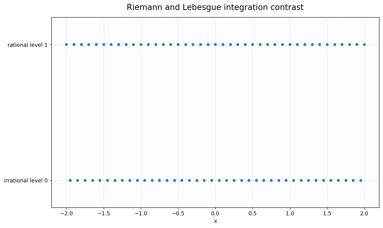Riemann and Lebesgue integration contrast