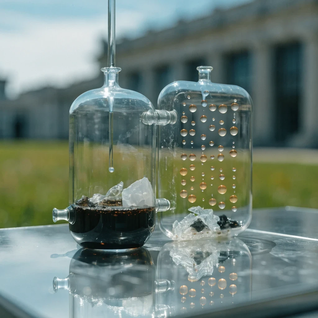 How Tiny Water Droplets Can Turn Stubborn Plastic into Valuable Acids